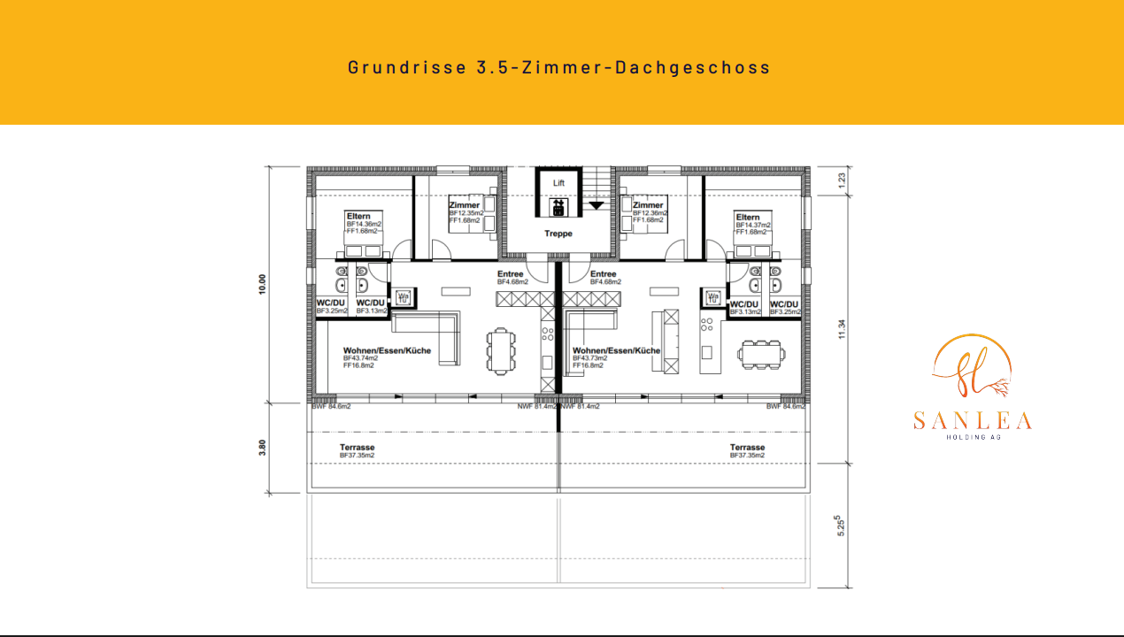Mehrfamilienhaus floor plan catalog page