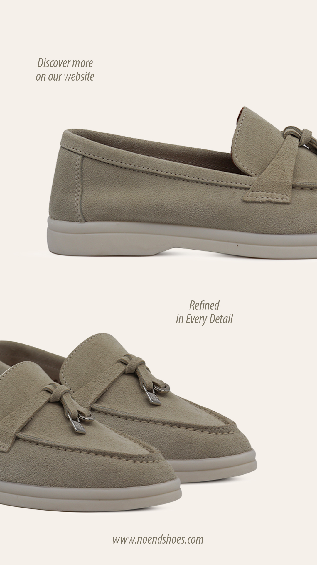 No End Shoes story, loafer detail shots